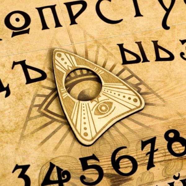 Спиритическая доска для вызова духов, поле (42×55 см), деревянный бегунок, 16+ — изображение 4