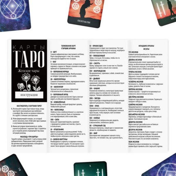 Таро «Женские чары», 78 карт (6х9 см), 16+ — изображение 5